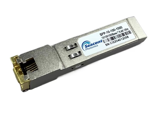10/100/1000BASE-T SFPの銅のトランシーバー ホットプラグ対応0.01-1.25Gb/S 100m