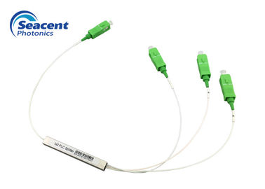 Seacentの繊維光学PLCのディバイダー、SC/APCのコネクターが付いている1x3 Plcの小型タイプ