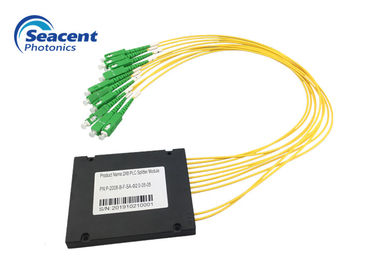 FTTH FTTB FTTX PON 2X8カセットPLCのディバイダーSC APCのコネクターのタイプ