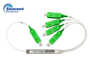 SC/APCのコネクターの低い挿入損失の小型タイプ1x4の繊維光学Plcのディバイダー