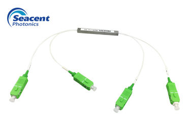 SC/APCのコネクターとの2x2小型タイプ繊維光学Plcのディバイダーのハイ リターンの損失